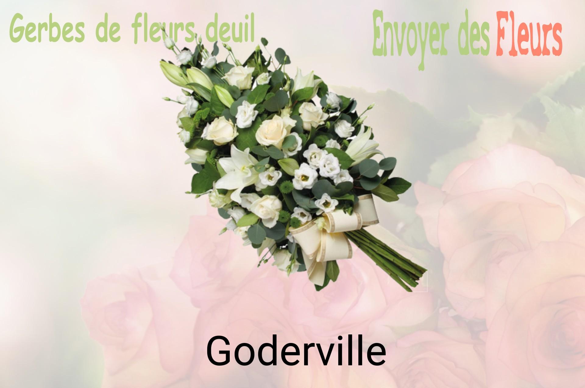 Gerbe de fleurs de deuil livrée à Goderville